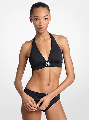 Haut de bikini dos nu &agrave; logo