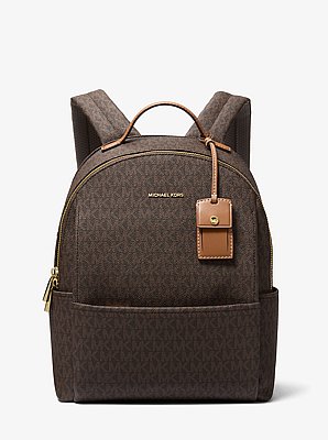 Sac &agrave; dos Sable de taille moyenne &agrave; logo Signature