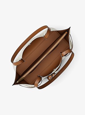 Emilia Large Signature Logo Tote Bag