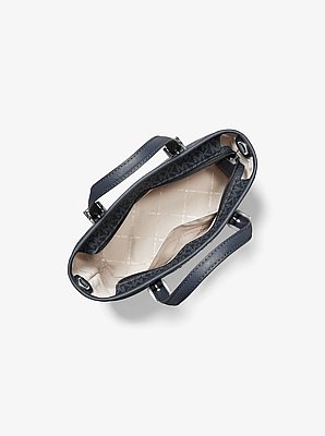 Bolso tote Jet Set Travel extrapeque&ntilde;o con cremallera superior y estampado de logotipos