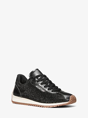 Zapatilla Rhodes de piel con adornos