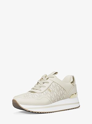 Sneaker Raina met plateauzool en kenmerkend logo