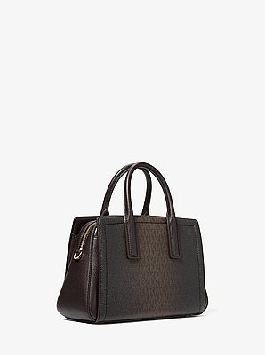 Laila Small Signature Logo Satchel
