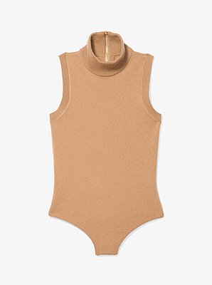 Bodi el&aacute;stico de cachemira con cuello alto