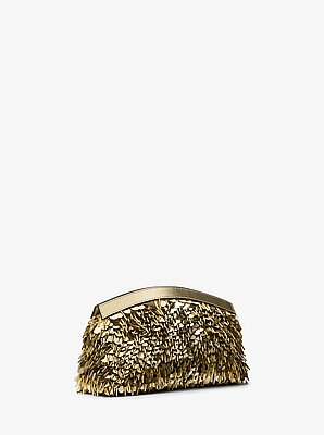 Clutch convertibile Athena piccola con paillettes metallizzate