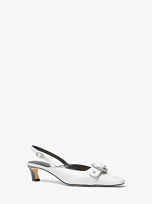 Escarpin Jaden en cuir avec bride arri&egrave;re