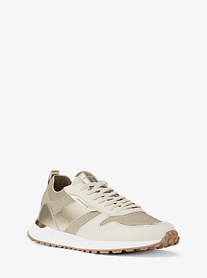 Jesse Metallic Stretch Knit Trainer