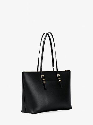 Quinn Large Pebbled Leather Tote Bag