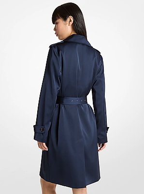 Satin Trench Coat