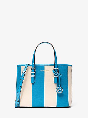 Petit sac &agrave; bandouli&egrave;re convertible Quinn en toile &agrave; rayures