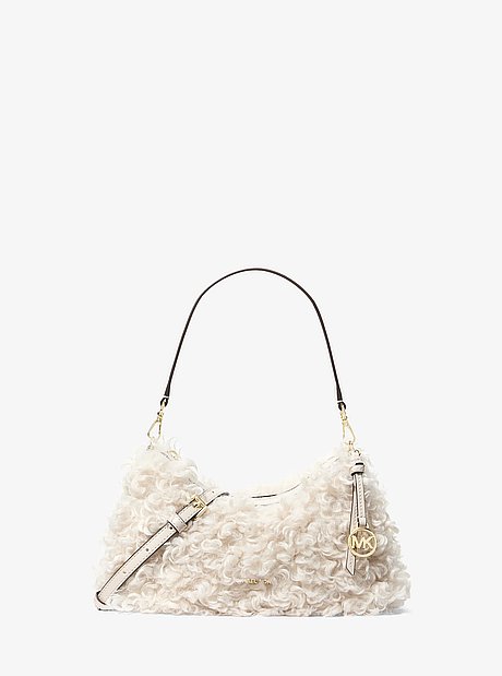 Sammy Small Faux Shearling Convertible Shoulder Bag