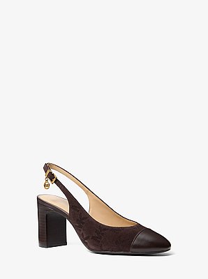 Zapato de sal&oacute;n Piper Flex de gamuza con tal&oacute;n descubierto
