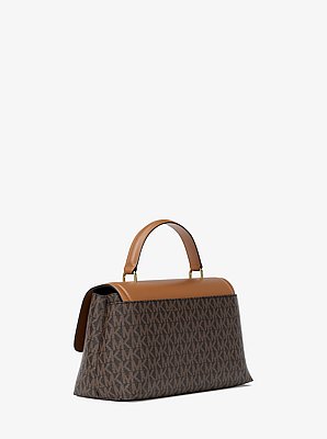 Henkeltasche Tribeca Extra-Small mit Signature-Logomuster