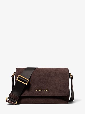 Bolso messenger Hudson mini de gamuza