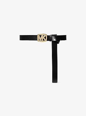 Ceinture en cuir &agrave; logo