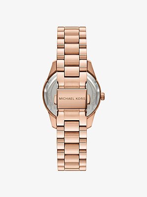 Reloj Lexington mini en tono dorado rosa con incrustaciones