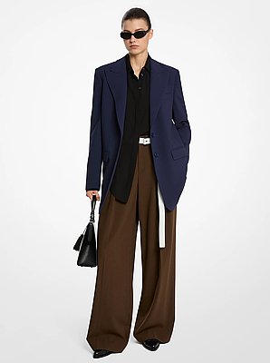 Wool Serge Boyfriend Blazer