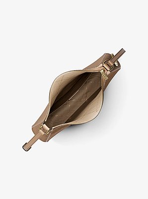 Sac messager Nayla de taille moyenne en cuir grain&eacute;