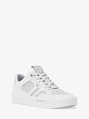 Sneaker Dane in pelle con stampa logo