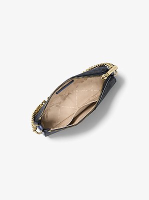 Petite pochette Jet Set &agrave; cha&icirc;ne et logo Signature
