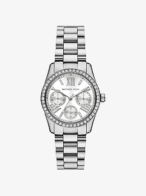 Orologio Lexington mini tonalit&agrave; argento con pav&eacute;