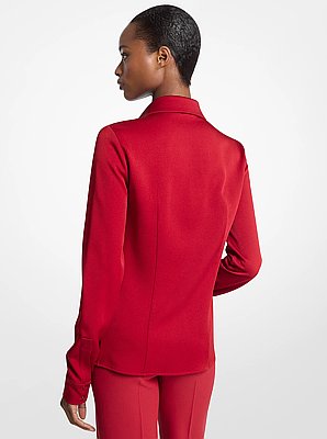 Blusa Hansen de charmeuse satinada