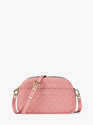 Jet Set Small Signature Logo Camera Crossbody Bag
