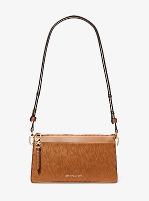 Empire Large Leather Convertible Crossbody Bag