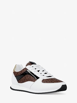 Sneaker Cindy aus glattem Material und Signature-Logostoff