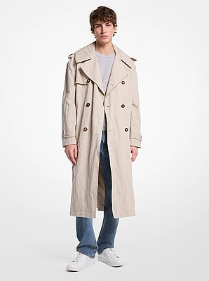 Inox Oversized Cotton Blend Trench Coat