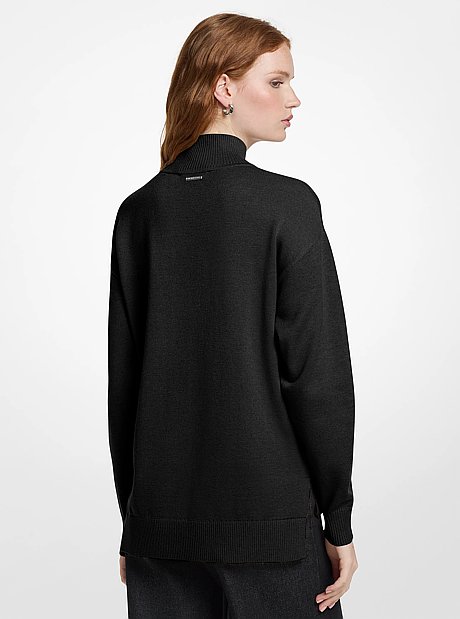 &bull; Sweater <br/>&bull; Knit <br/>&bull; 69% polyester/15% acrylic/11% nylon/5% wool <br/>&bull; Machine wash <br/>&bull; Imported <br/>&bull; Model is 5&rsquo;10&rdquo;/178 cm wearing size XS