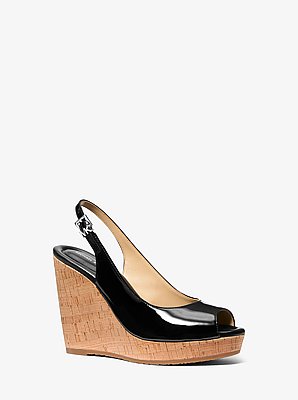 Rosie Patent Leather Wedge Sandal