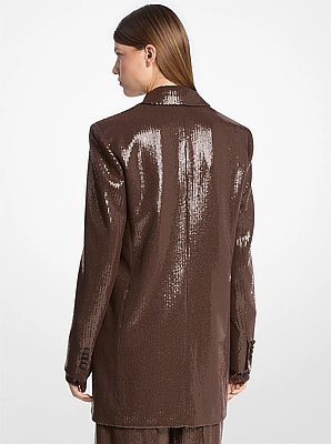 Sequined Boyfriend Blazer