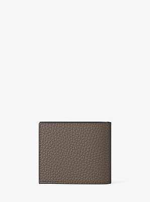 Cooper Pebbled Leather Billfold Wallet With Coin Pouch