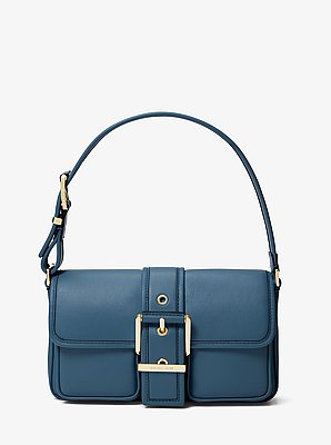 Mala de ombro em pele Colby m&eacute;dia