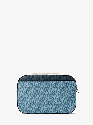 Jet Set Large Signature Logo Crossbody Bag
