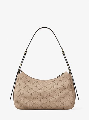 Nolita Medium Whipstitched Logo Leather Shoulder Bag