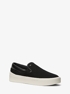 Slip-onsneaker Eddie van katoenen canvas