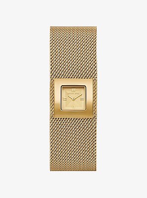 Petite Georgie Gold-Tone Mesh Watch