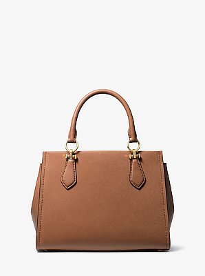 Marilyn Medium Saffiano Leather Satchel