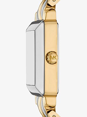 Petite Gwynn Pav&eacute; Two-Tone Watch