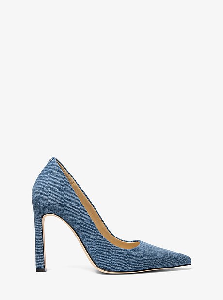 Zapato de tac&oacute;n Amara de denim