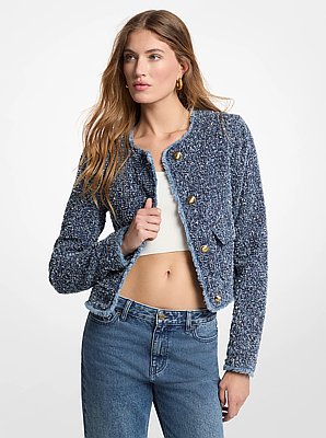 Giacca in denim agugliato