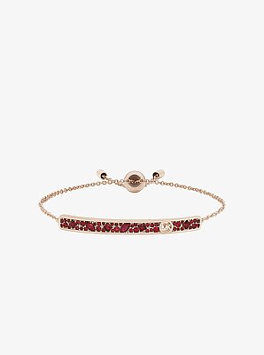 Pulsera deslizante en pav&eacute; con barra