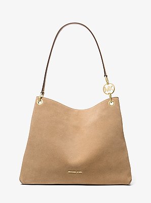 Christina Large Suede Shoulder Bag