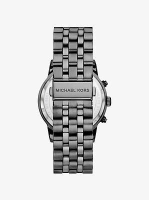 Reloj Hutton oversize en tono plomizo