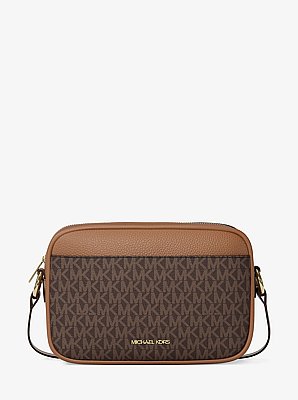 Jet Set Travel Large Signature logo Camera Crossbody Bag