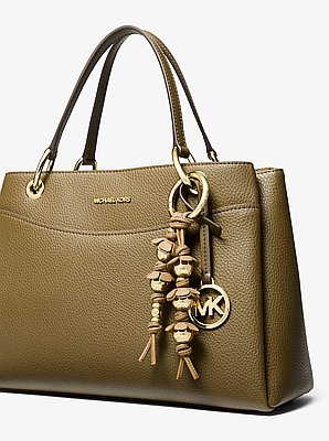 Embellished Floral Bag Charm