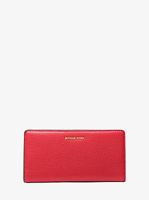 Bryant Large Pebbled Leather Snap-Front Wallet