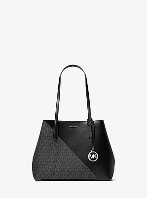 Bolso tote Avalon mediano con logotipo exclusivo y acabado liso